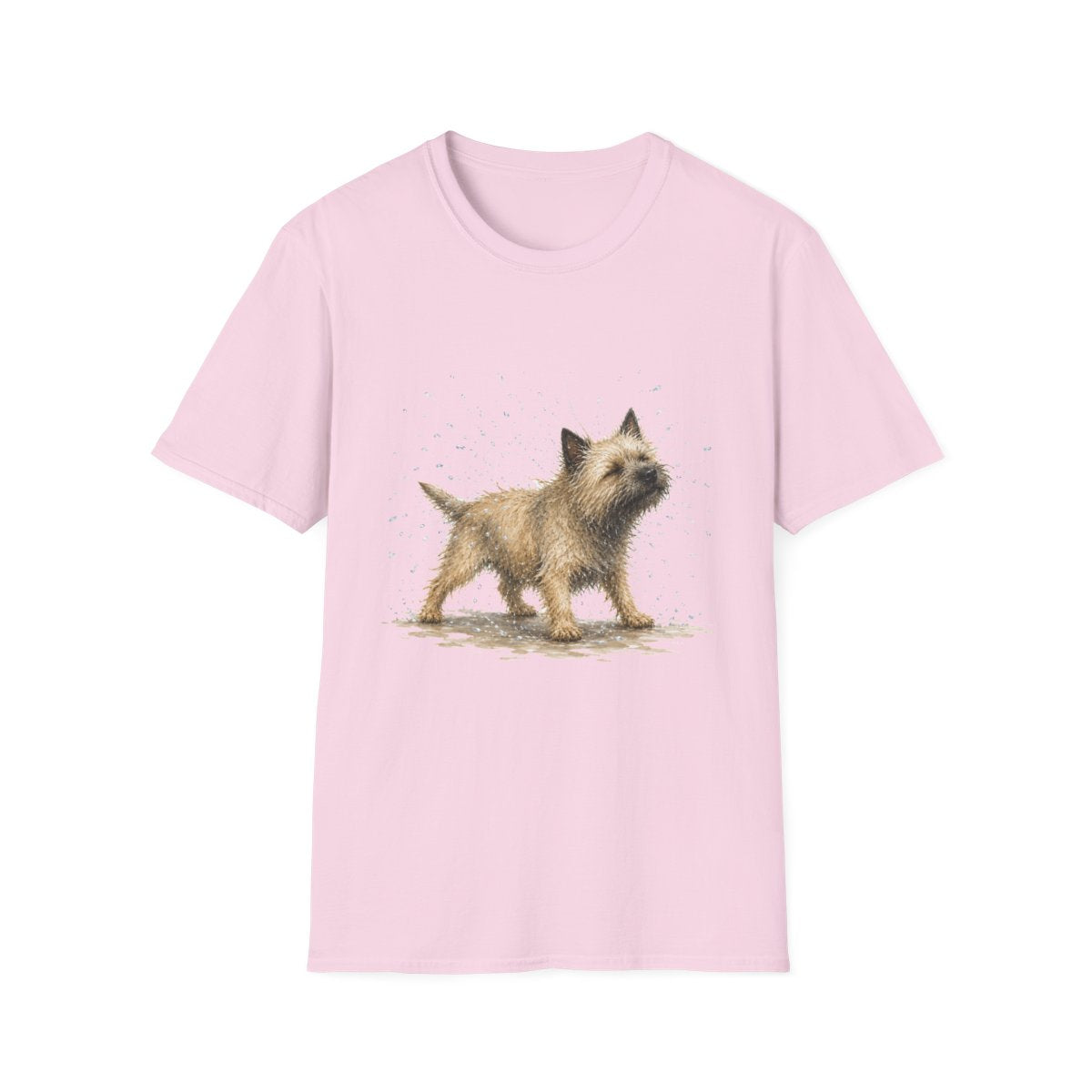 Not A Fan Of Bath Time Cairn Terrier Tee - Light Pink