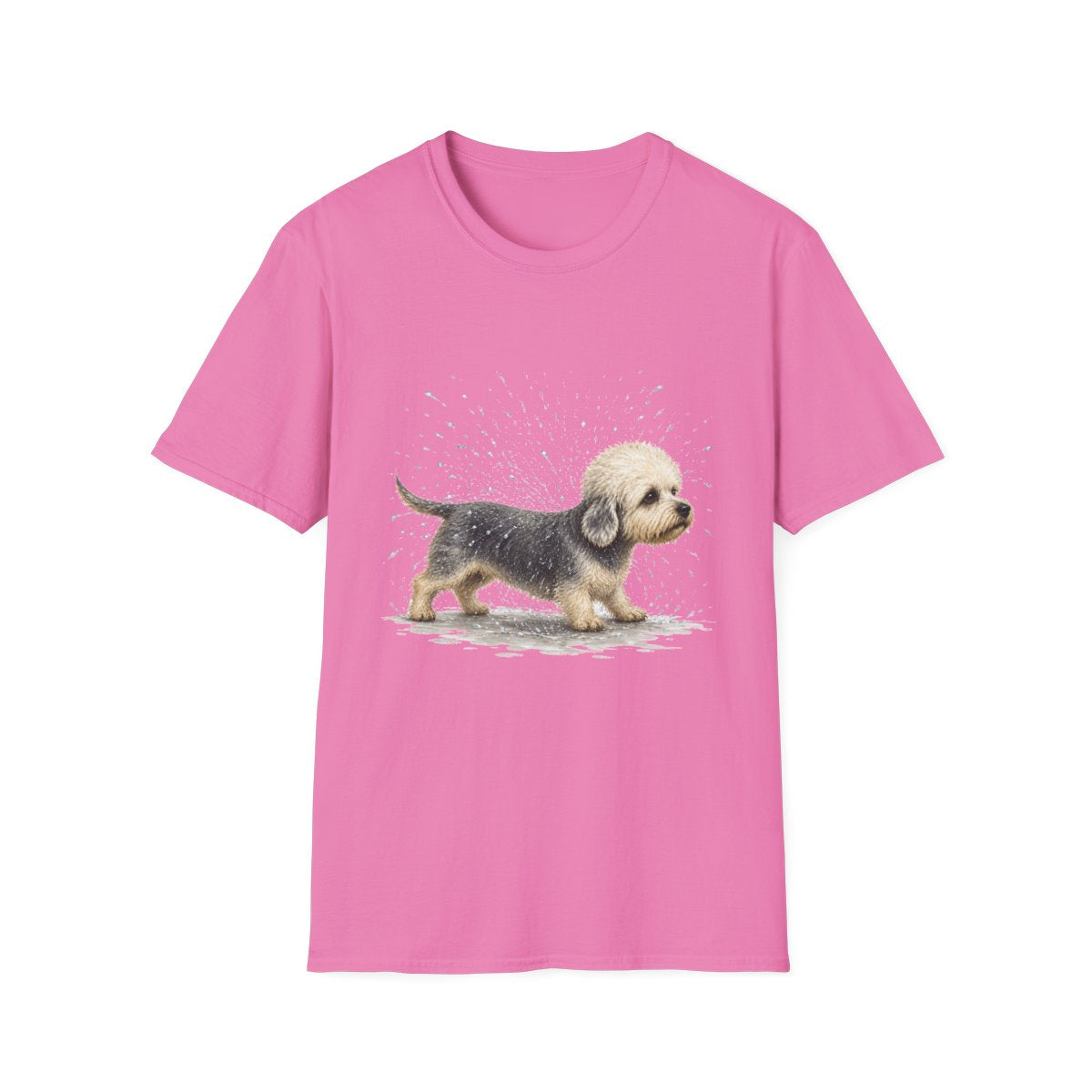 Not A Fan Of Bath Time Dandie Dinmont Terrier Tee - Azalea