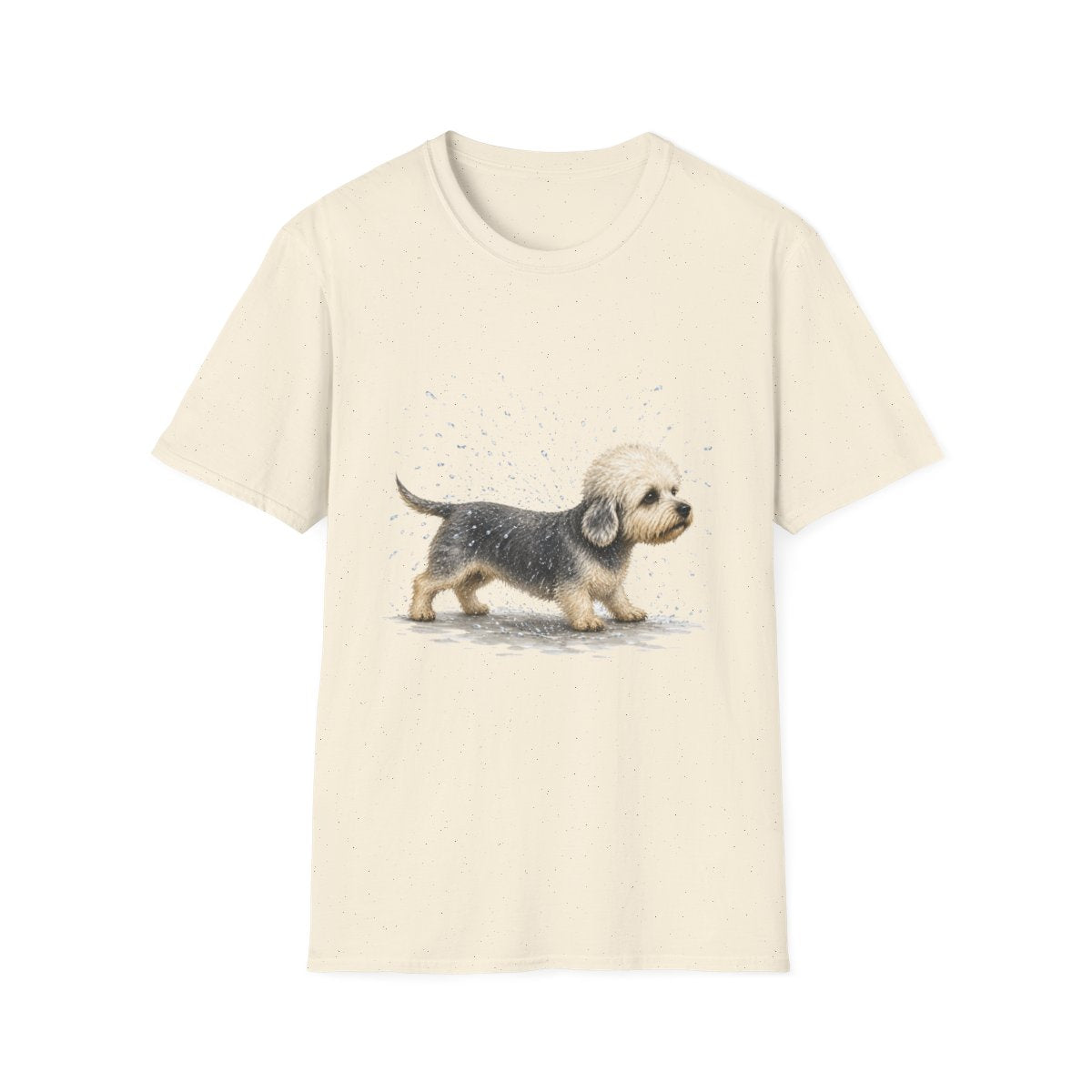 Not A Fan Of Bath Time Dandie Dinmont Terrier Tee - Natural