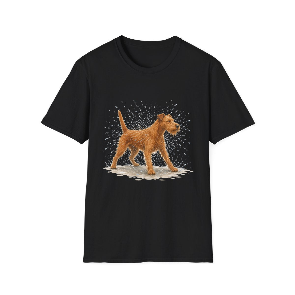 Not A Fan Of Bath Time Irish Terrier Tee - Black