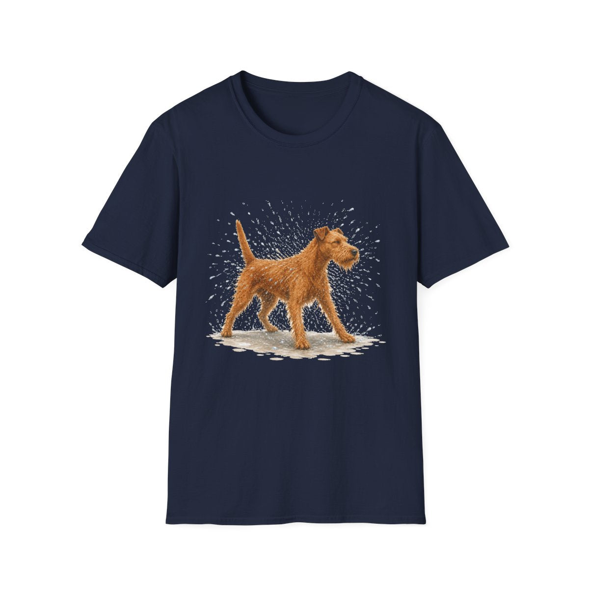 Not A Fan Of Bath Time Irish Terrier Tee - Navy