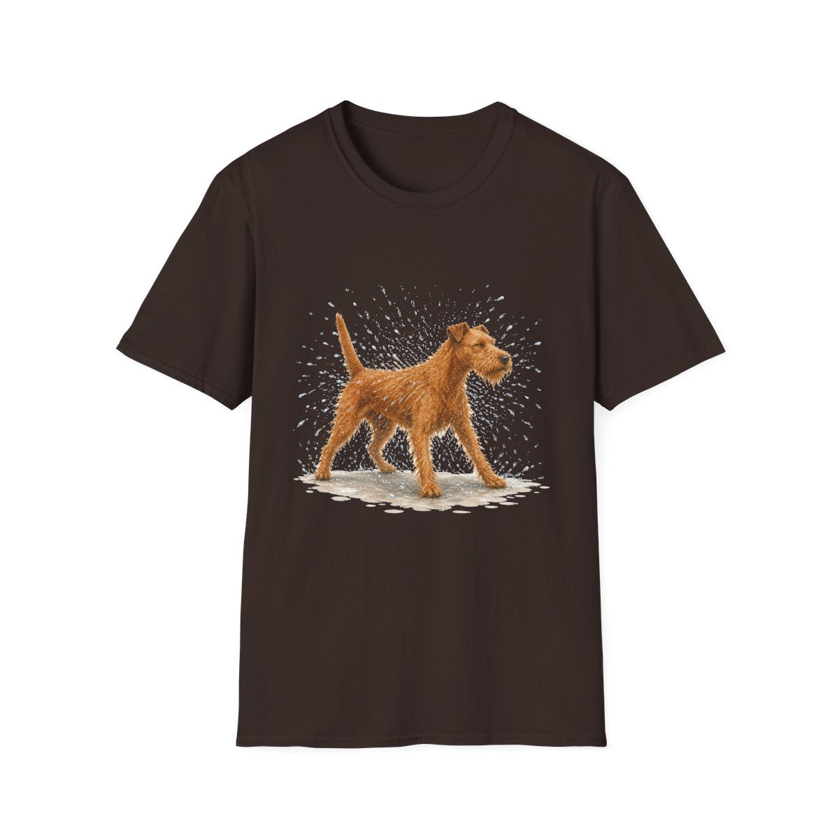 Not A Fan Of Bath Time Irish Terrier Tee - Dark Chocolate