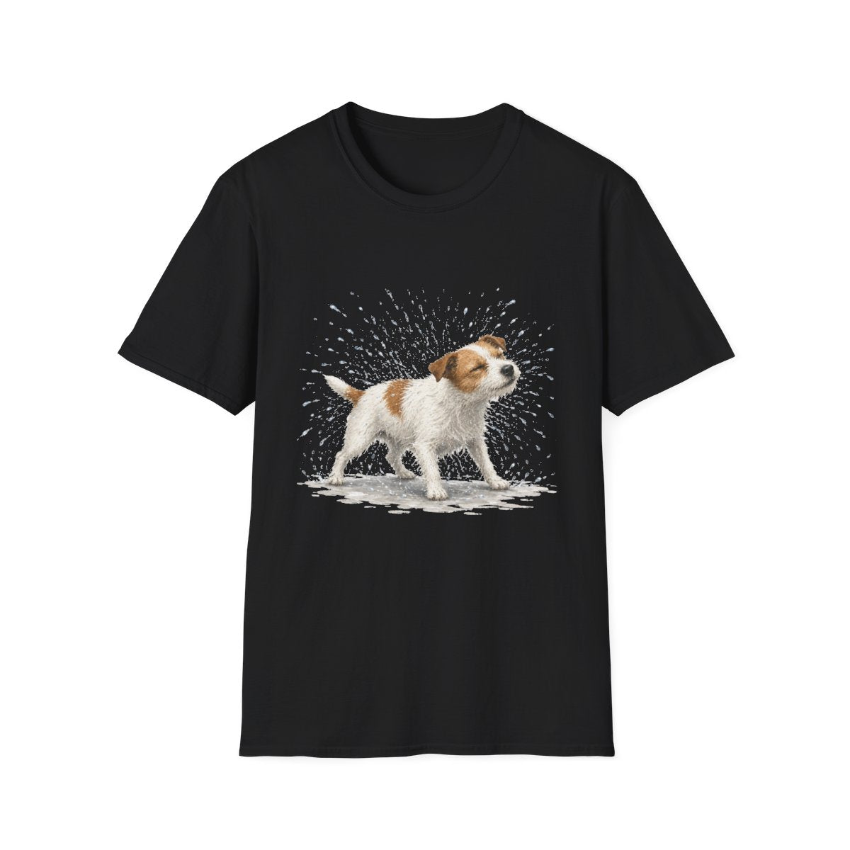 Not A Fan Of Bath Time Jack Russell Terrier Tee - Black