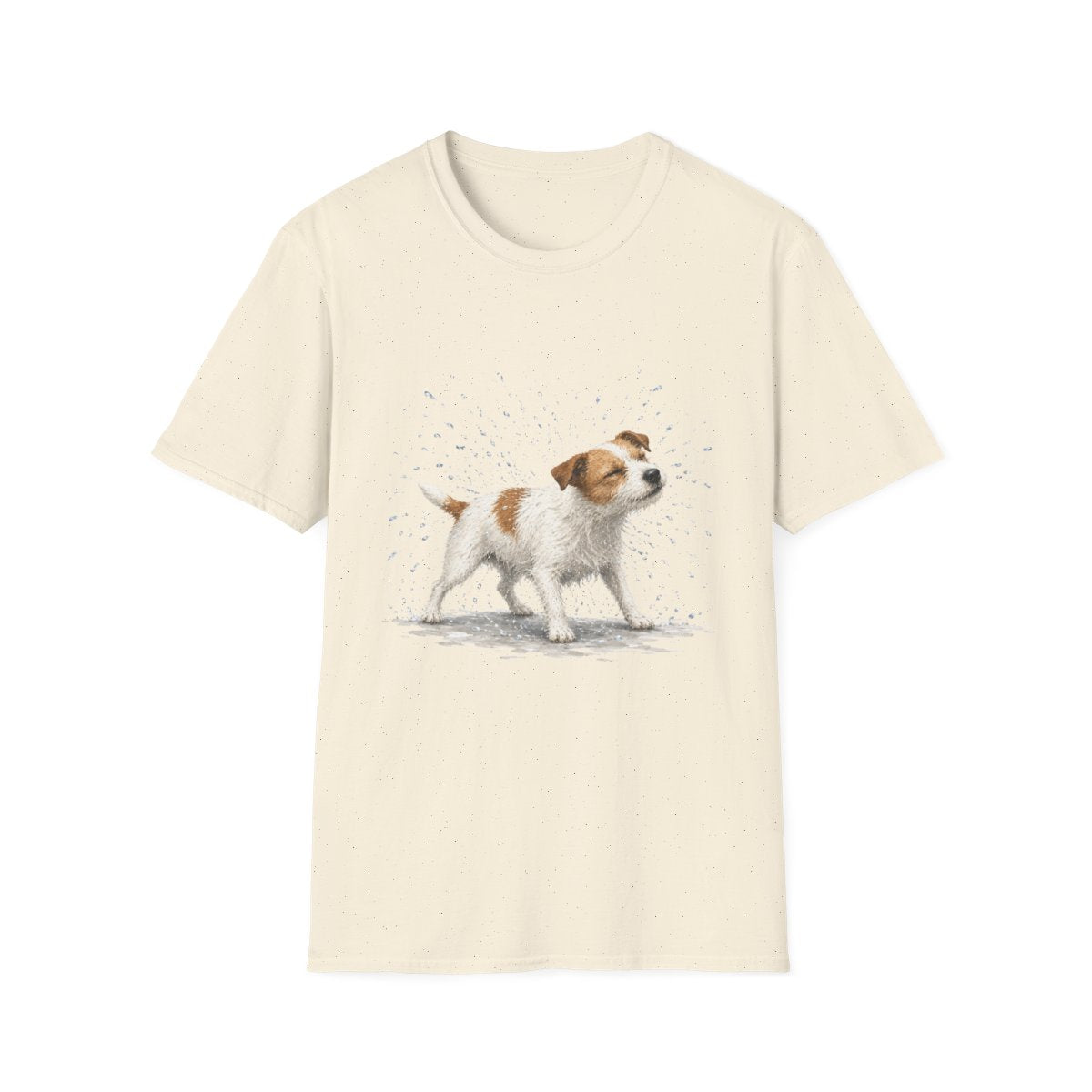 Not A Fan Of Bath Time Jack Russell Terrier Tee - Natural