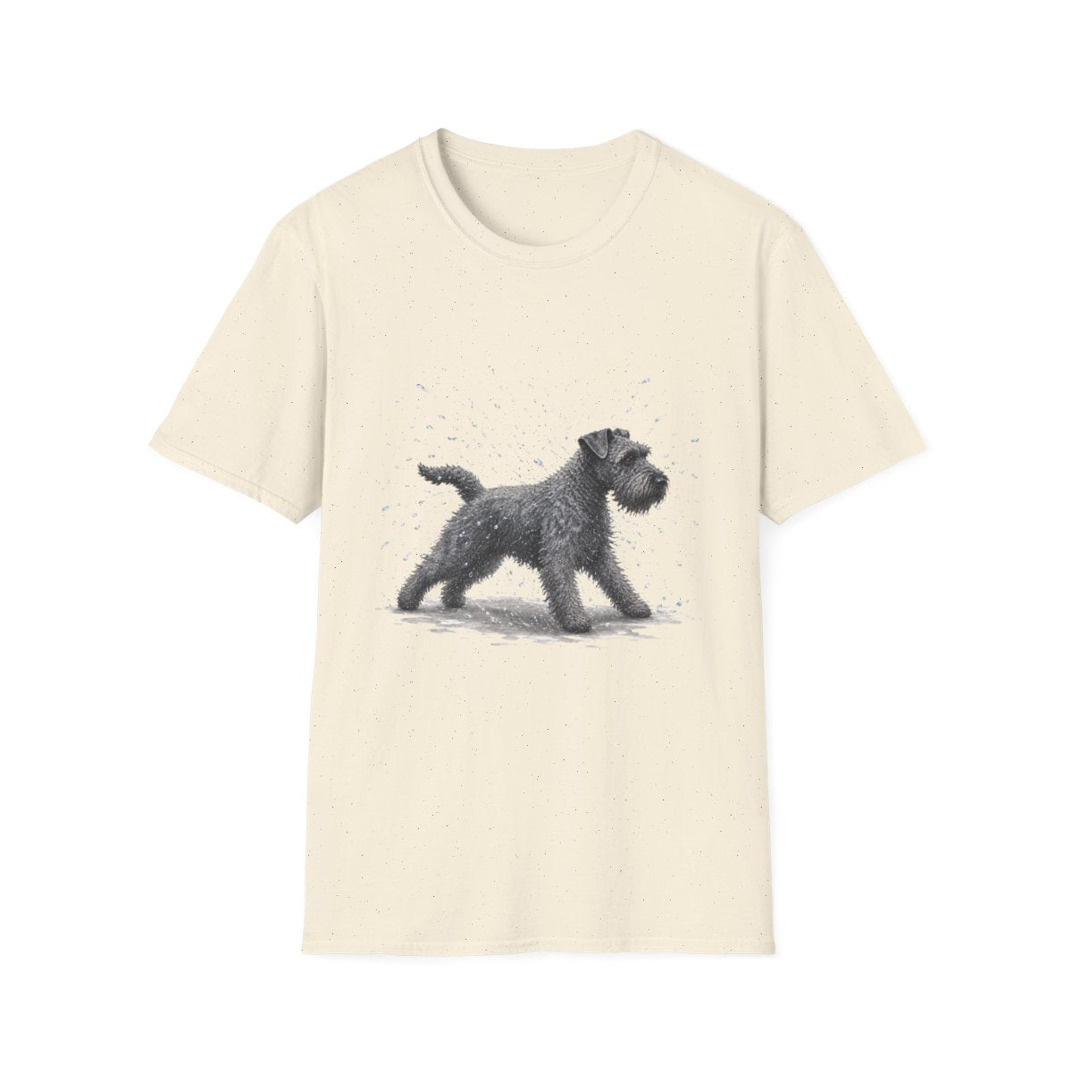Not A Fan Of Bath Time Kerry Blue Terrier Tee - Natural