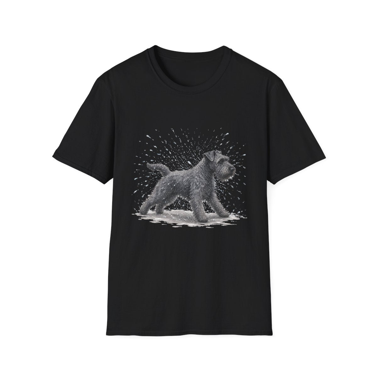 Not A Fan Of Bath Time Kerry Blue Terrier Tee - Black