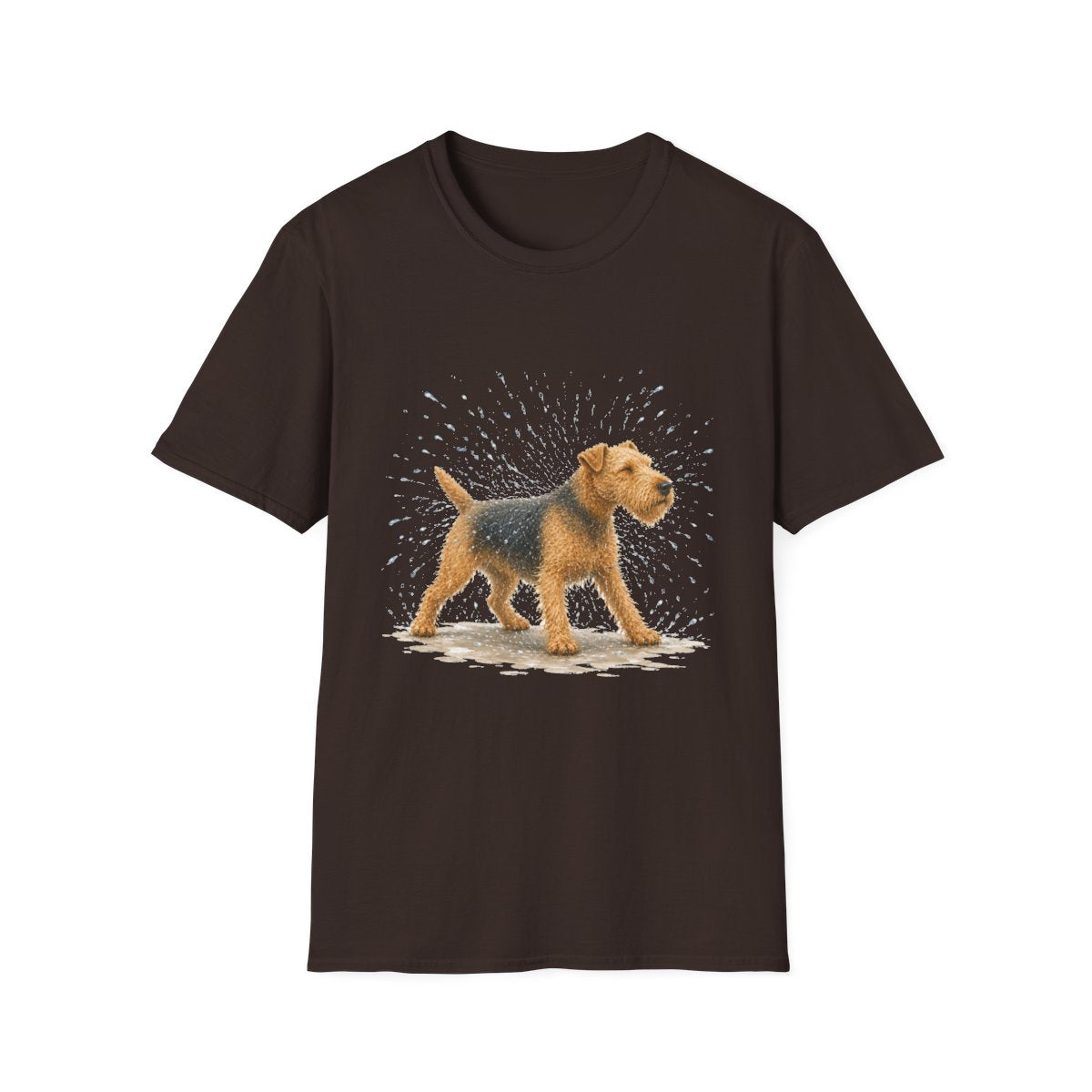 Not A Fan Of Bath Time Lakeland Terrier Tee - Dark Chocolate