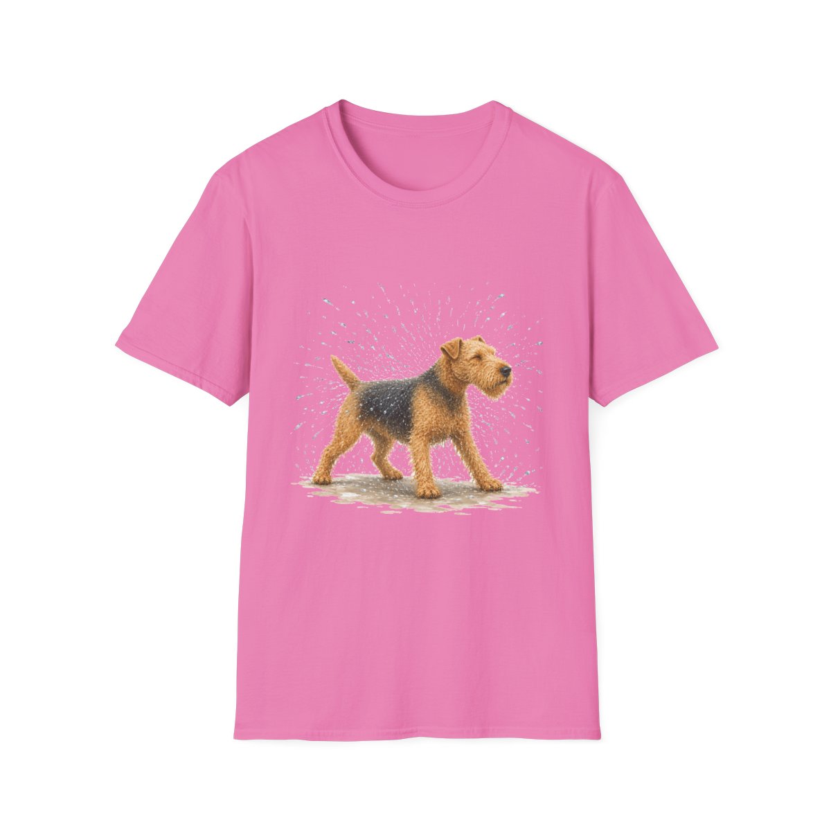 Not A Fan Of Bath Time Lakeland Terrier Tee - Azalea