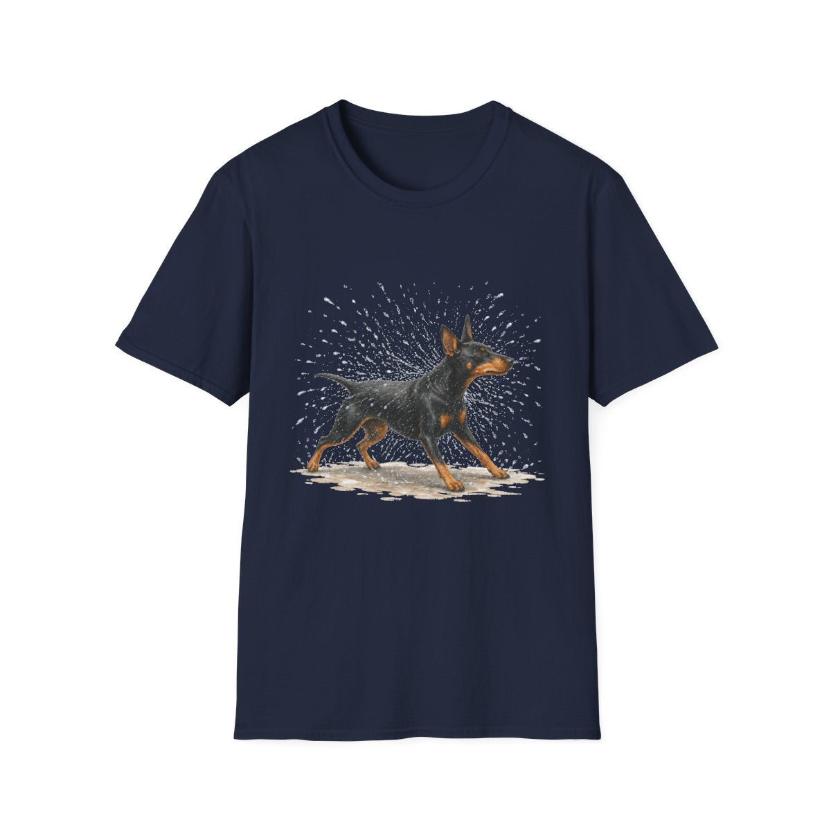 Not A Fan Of Bath Time Manchester Terrier Tee - Navy