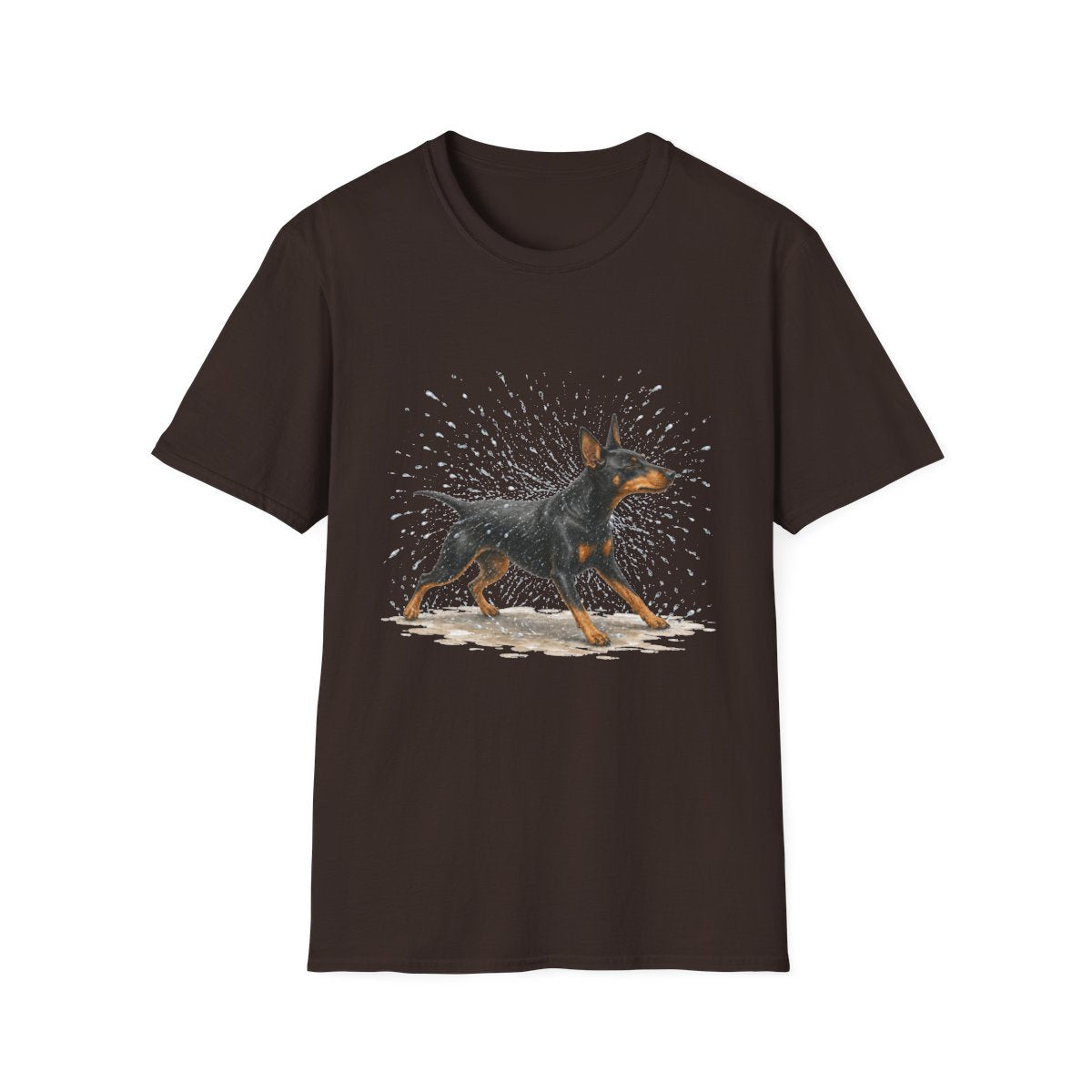 Not A Fan Of Bath Time Manchester Terrier Tee - Dark Chocolate