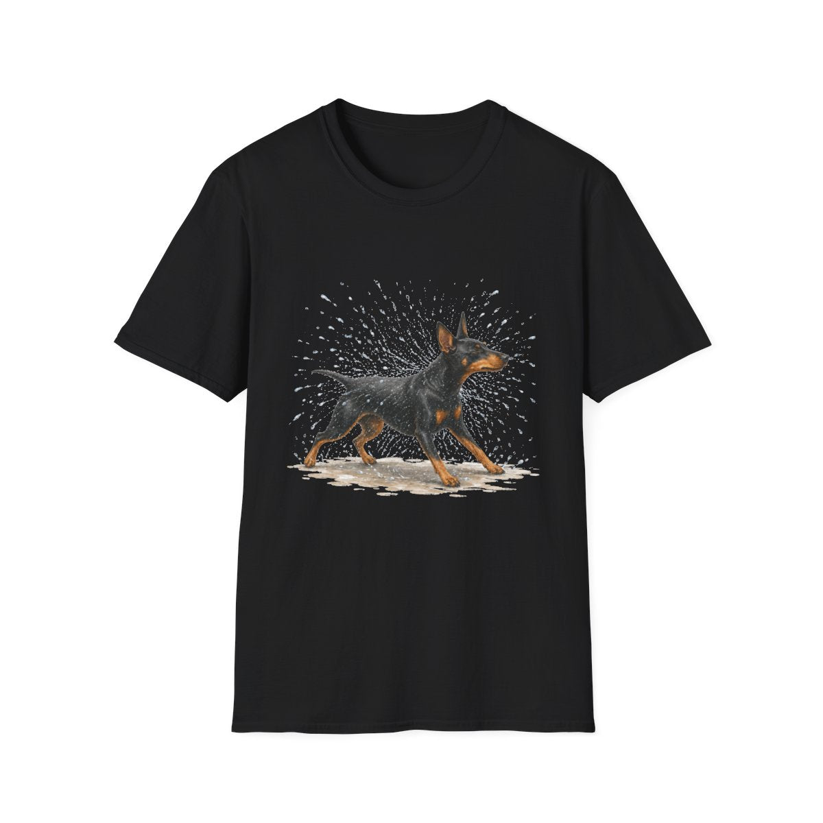 Not A Fan Of Bath Time Manchester Terrier Tee - Black