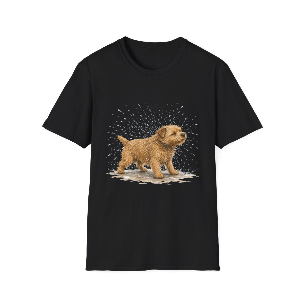 Not A Fan Of Bath Time Norfolk Terrier Tee - Black