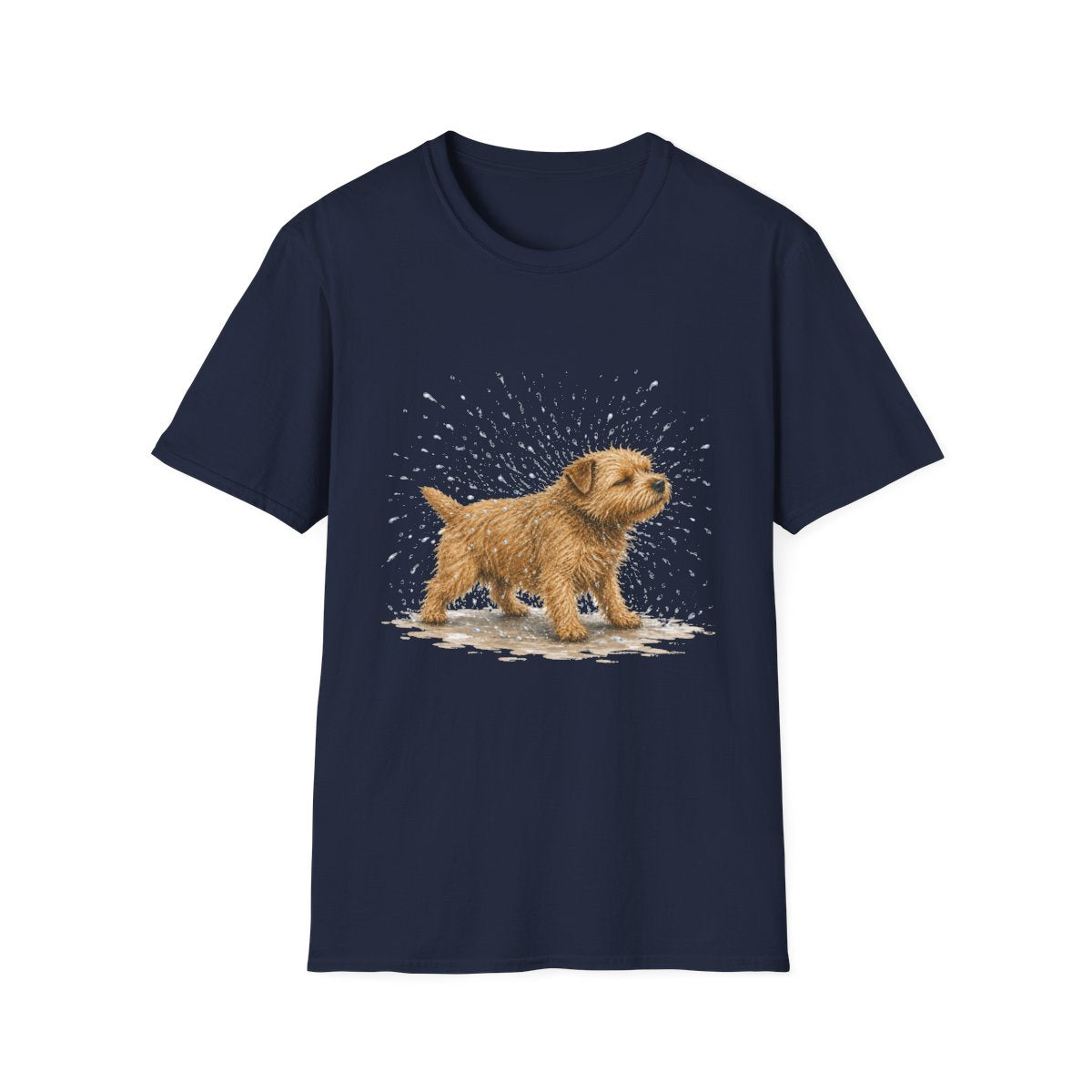 Not A Fan Of Bath Time Norfolk Terrier Tee - Navy