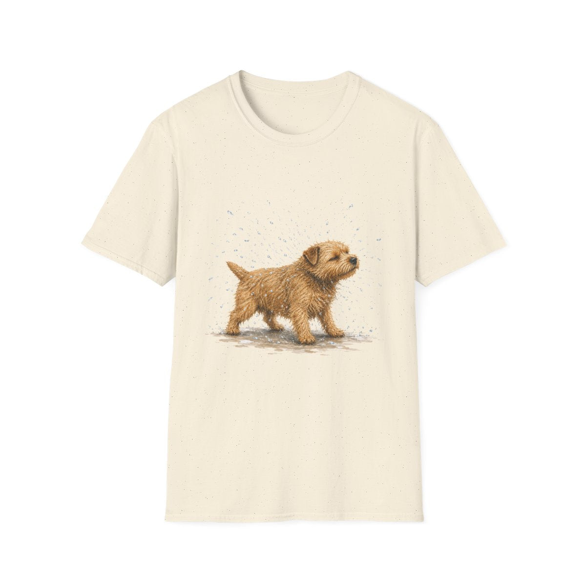 Not A Fan Of Bath Time Norfolk Terrier Tee - Natural