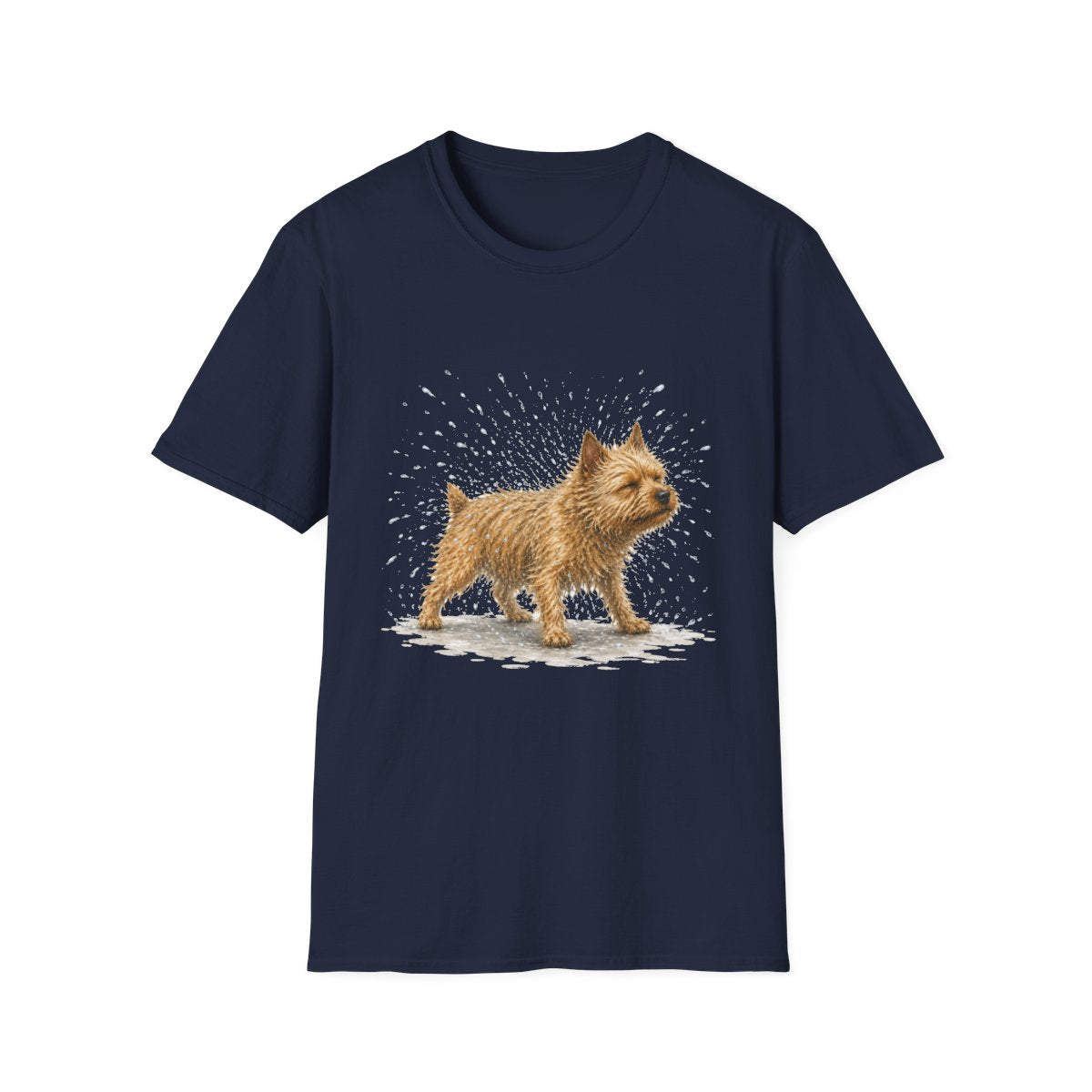 Not A Fan Of Bath Time Norwich Terrier Tee - Navy