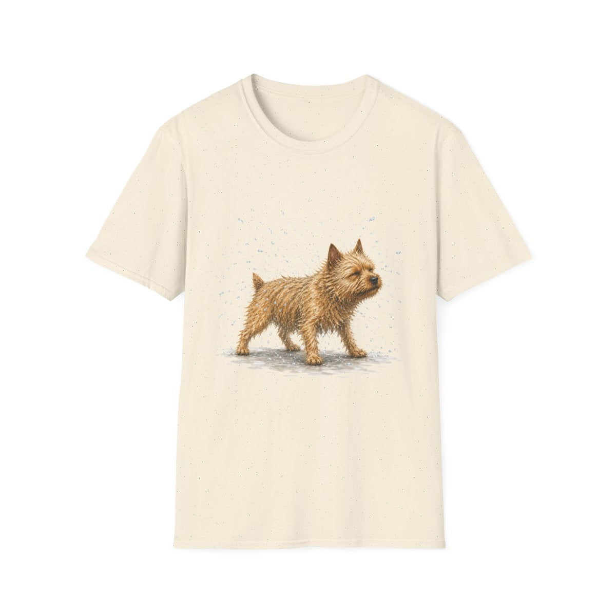 Not A Fan Of Bath Time Norwich Terrier Tee - Natural