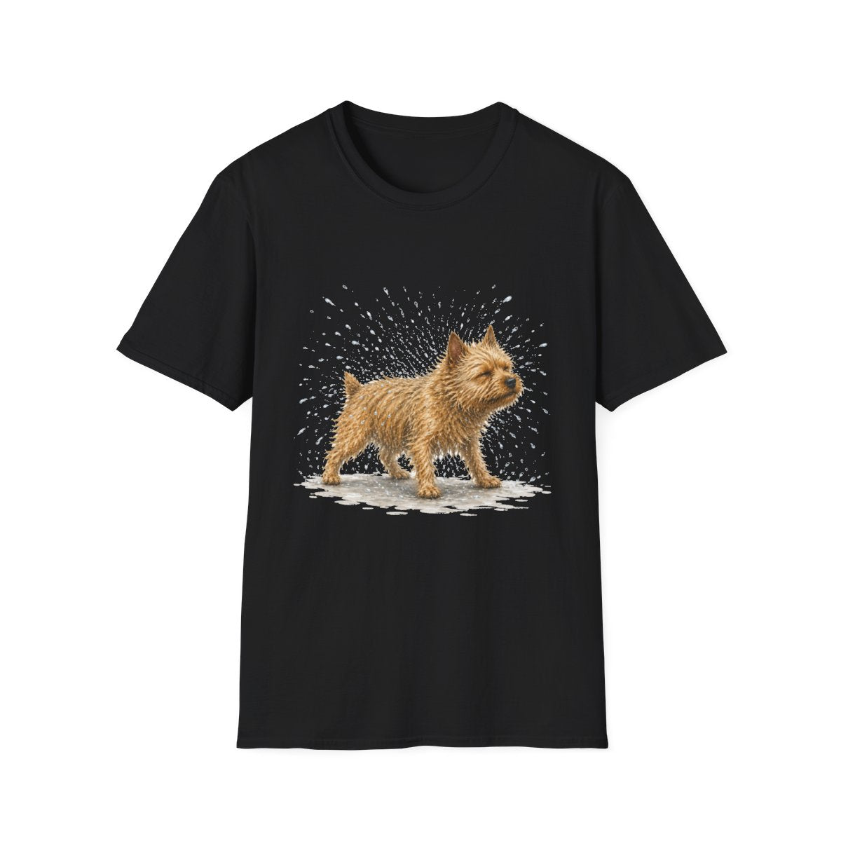 Not A Fan Of Bath Time Norwich Terrier Tee - Black