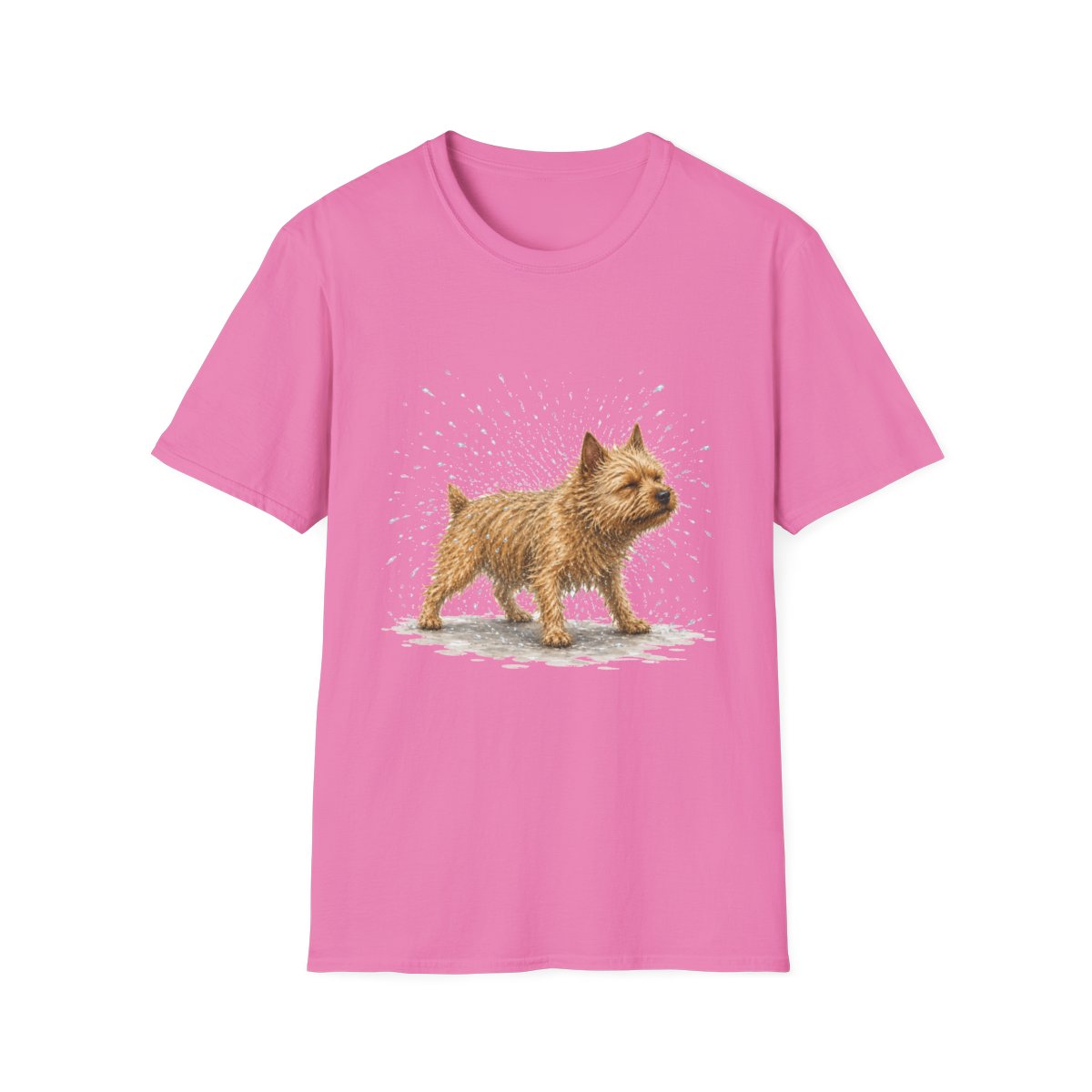 Not A Fan Of Bath Time Norwich Terrier Tee - Azalea