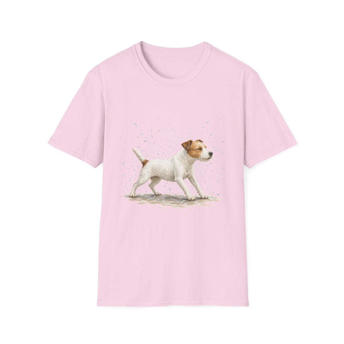 Not A Fan Of Bath Time Parson Russell Terrier Tee - Light Pink