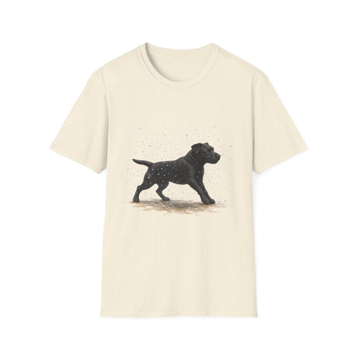Not A Fan Of Bath Time Patterdale Terrier Tee - Natural