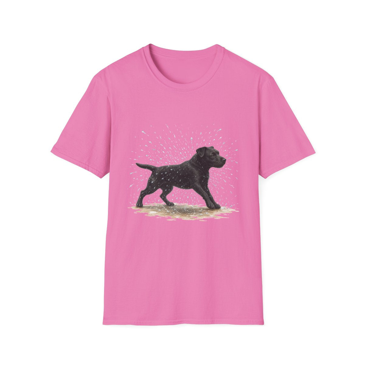 Not A Fan Of Bath Time Patterdale Terrier Tee - Azalea