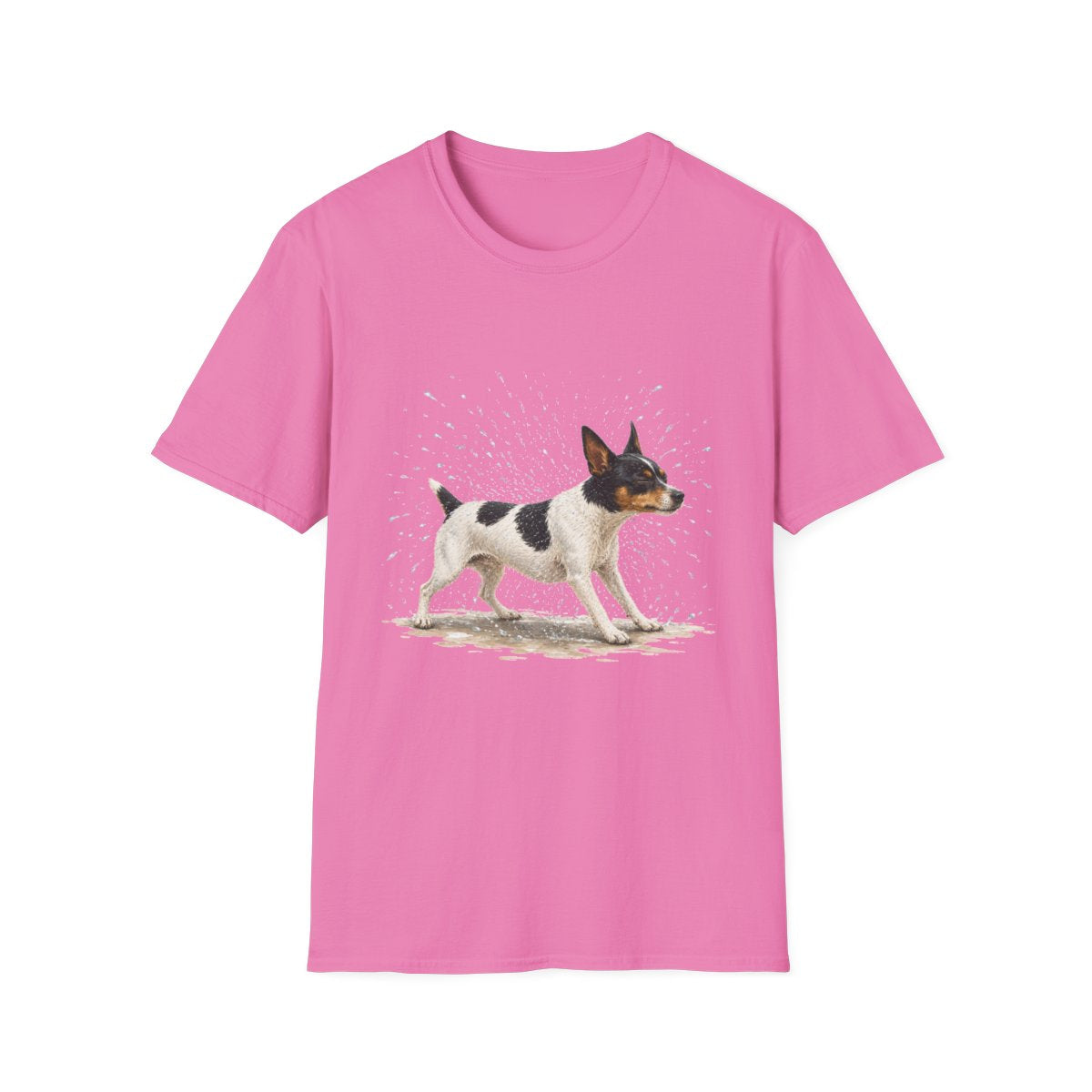 Not A Fan Of Bath Time Rat Terrier Tee - Azalea