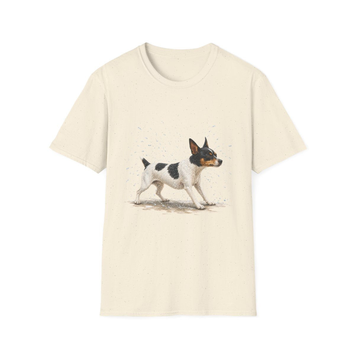 Not A Fan Of Bath Time Rat Terrier Tee - Natural