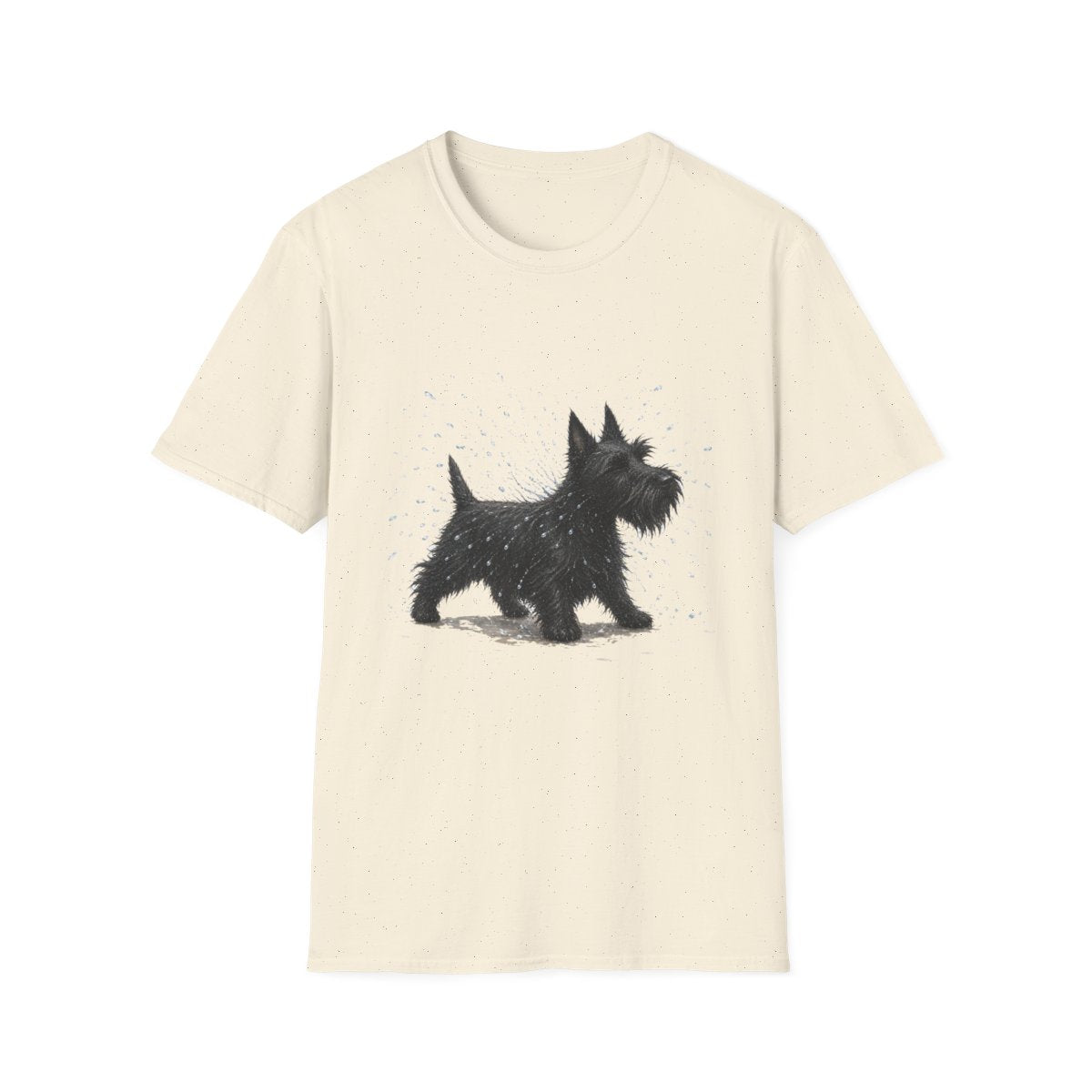 Not A Fan Of Bath Time Scottish Terrier Tee - Natural