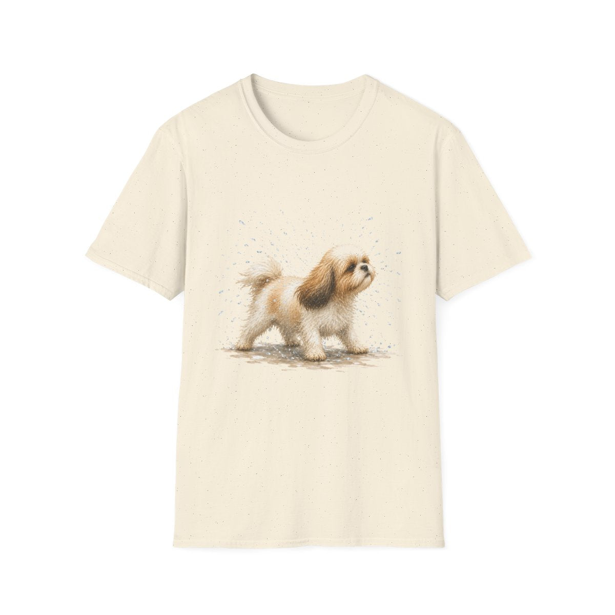 Not A Fan Of Bath Time Shih Tzu Tee - Natural