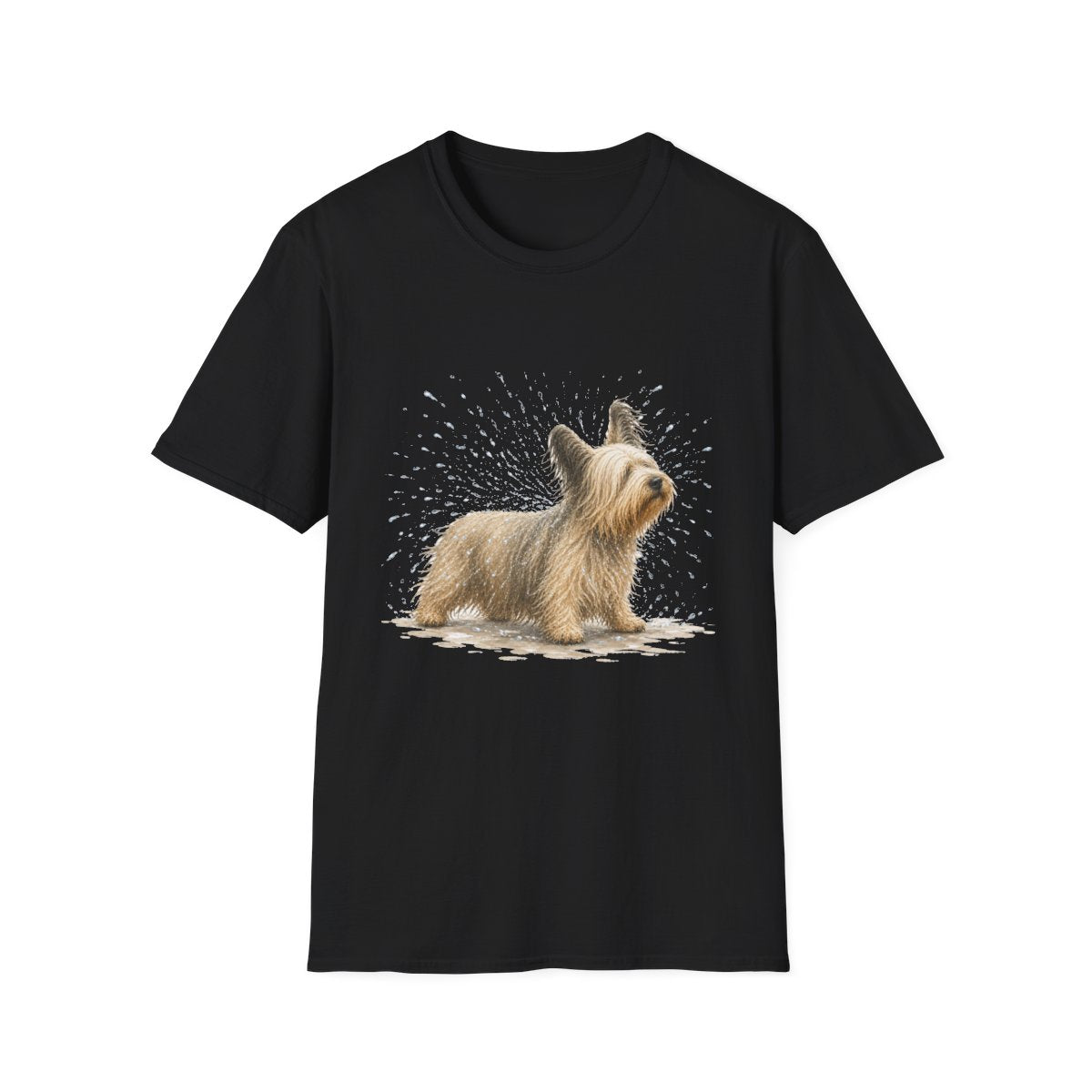 Not A Fan Of Bath Time Skye Terrier Tee - Black