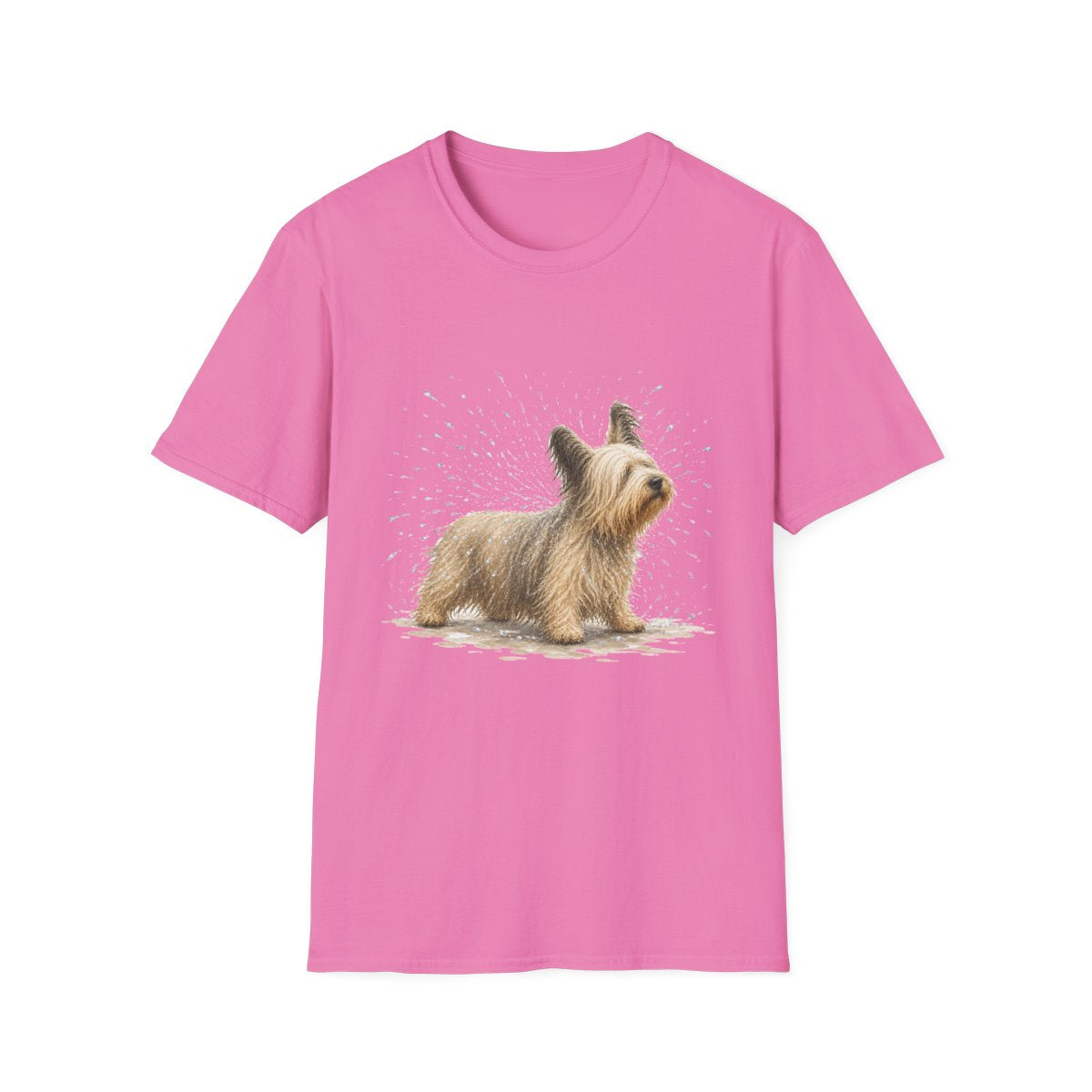 Not A Fan Of Bath Time Skye Terrier Tee - Azalea