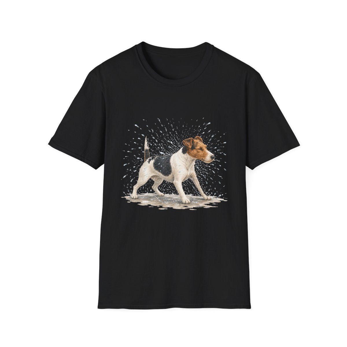Not A Fan Of Bath Time Smooth Fox Terrier Tee - Black