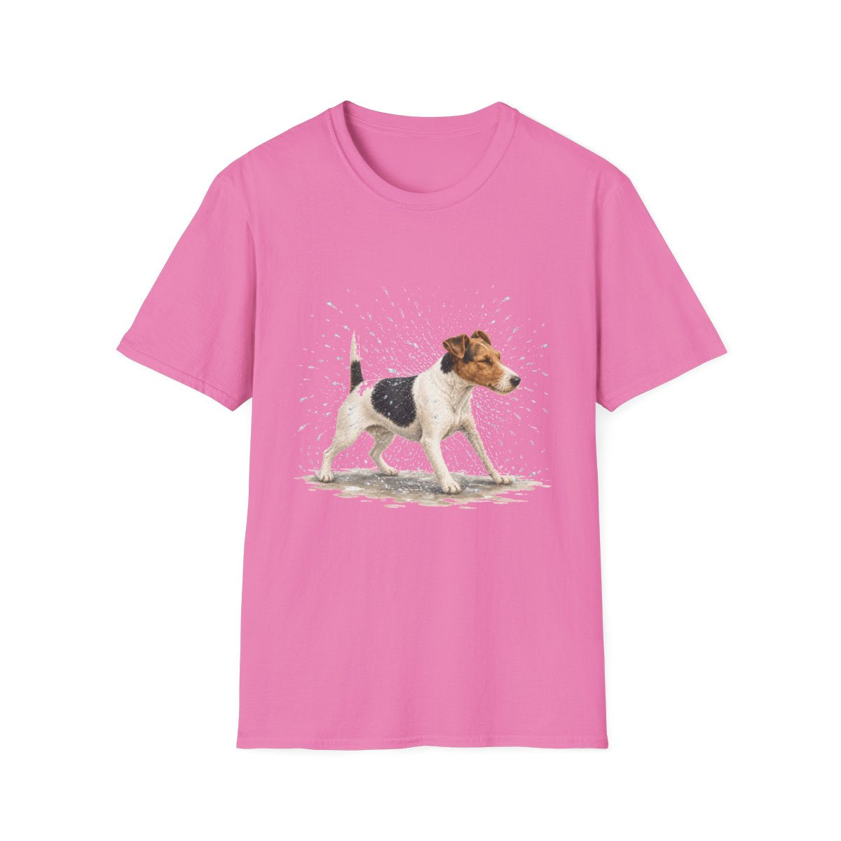 Not A Fan Of Bath Time Smooth Fox Terrier Tee - Azalea