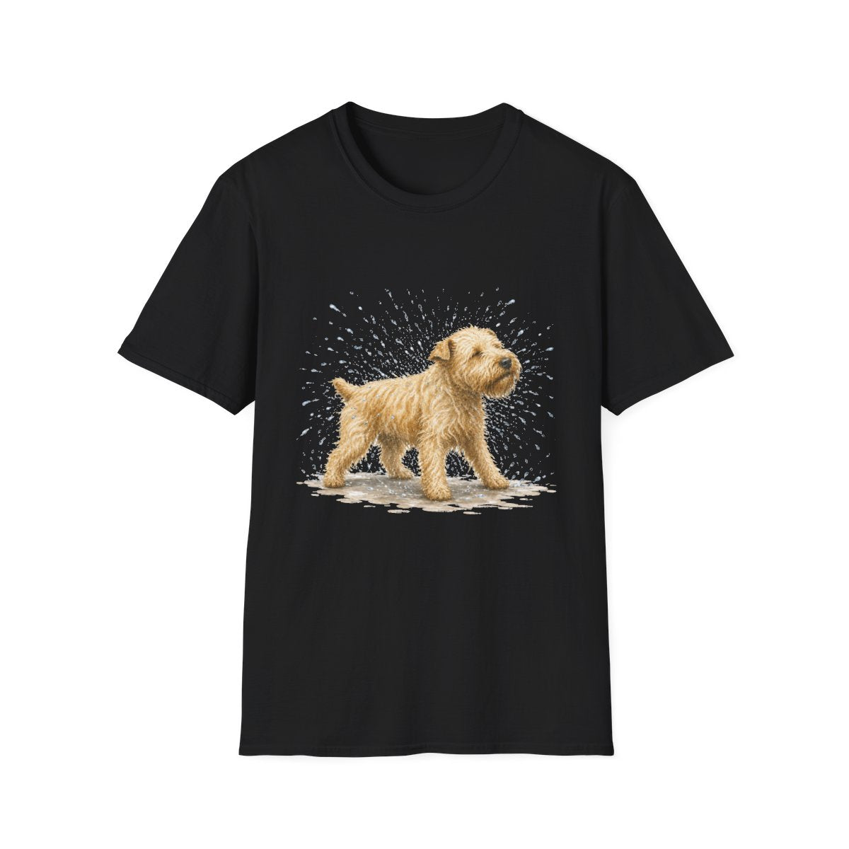 Not A Fan Of Bath Time Soft Coated Wheaten Terrier Tee - Black