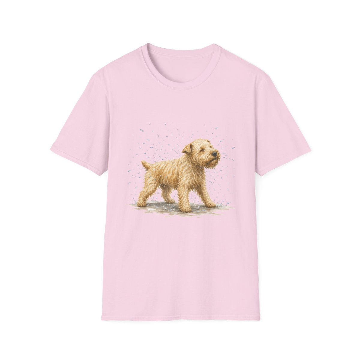 Not A Fan Of Bath Time Soft Coated Wheaten Terrier Tee - Light Pink