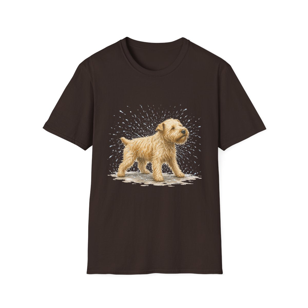 Not A Fan Of Bath Time Soft Coated Wheaten Terrier Tee - Dark Chocolate