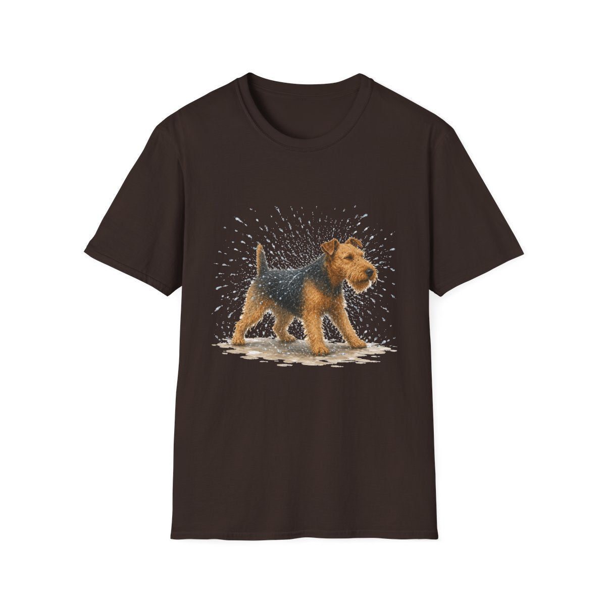 Not A Fan Of Bath Time Welsh Terrier Tee - Dark Chocolate