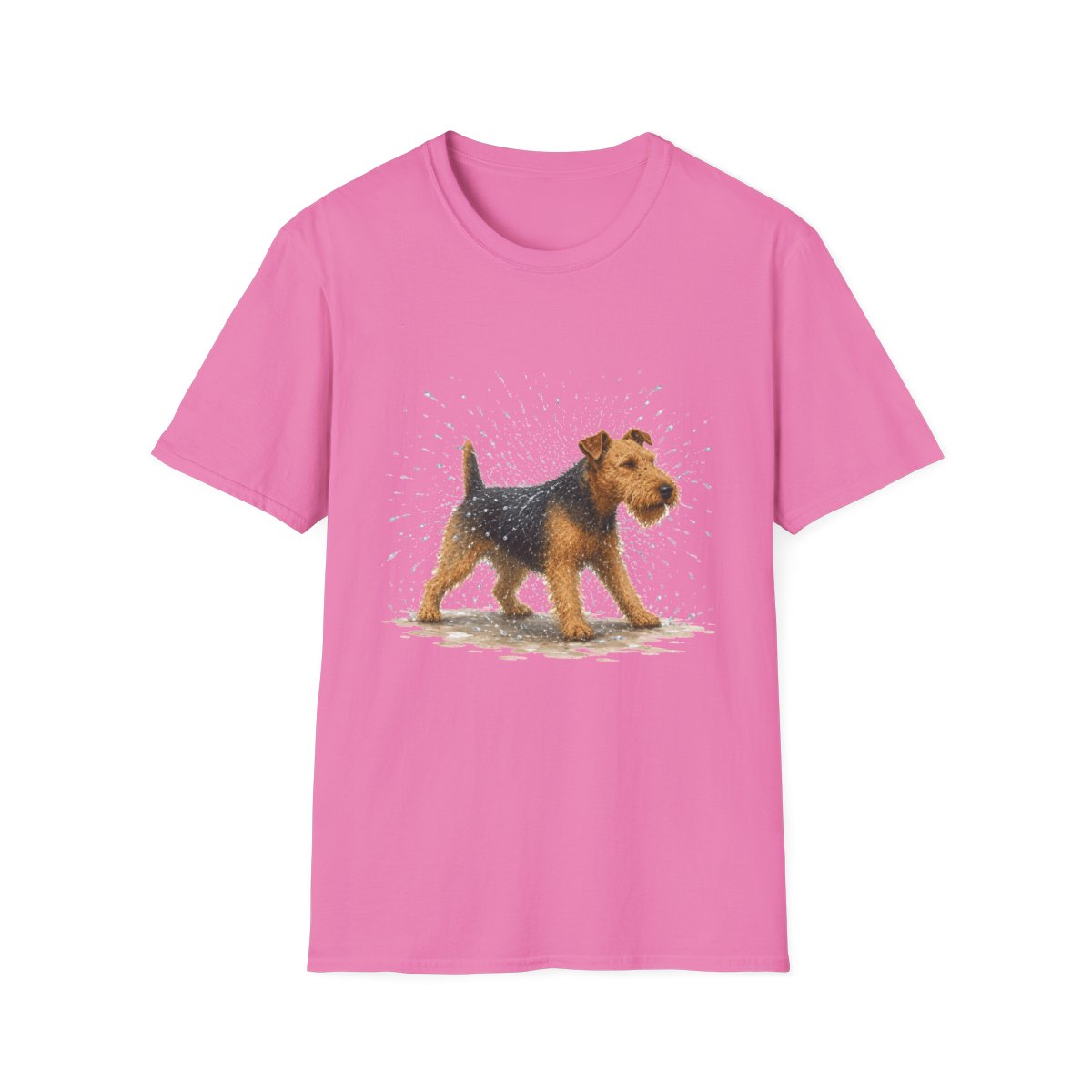 Not A Fan Of Bath Time Welsh Terrier Tee - Azalea