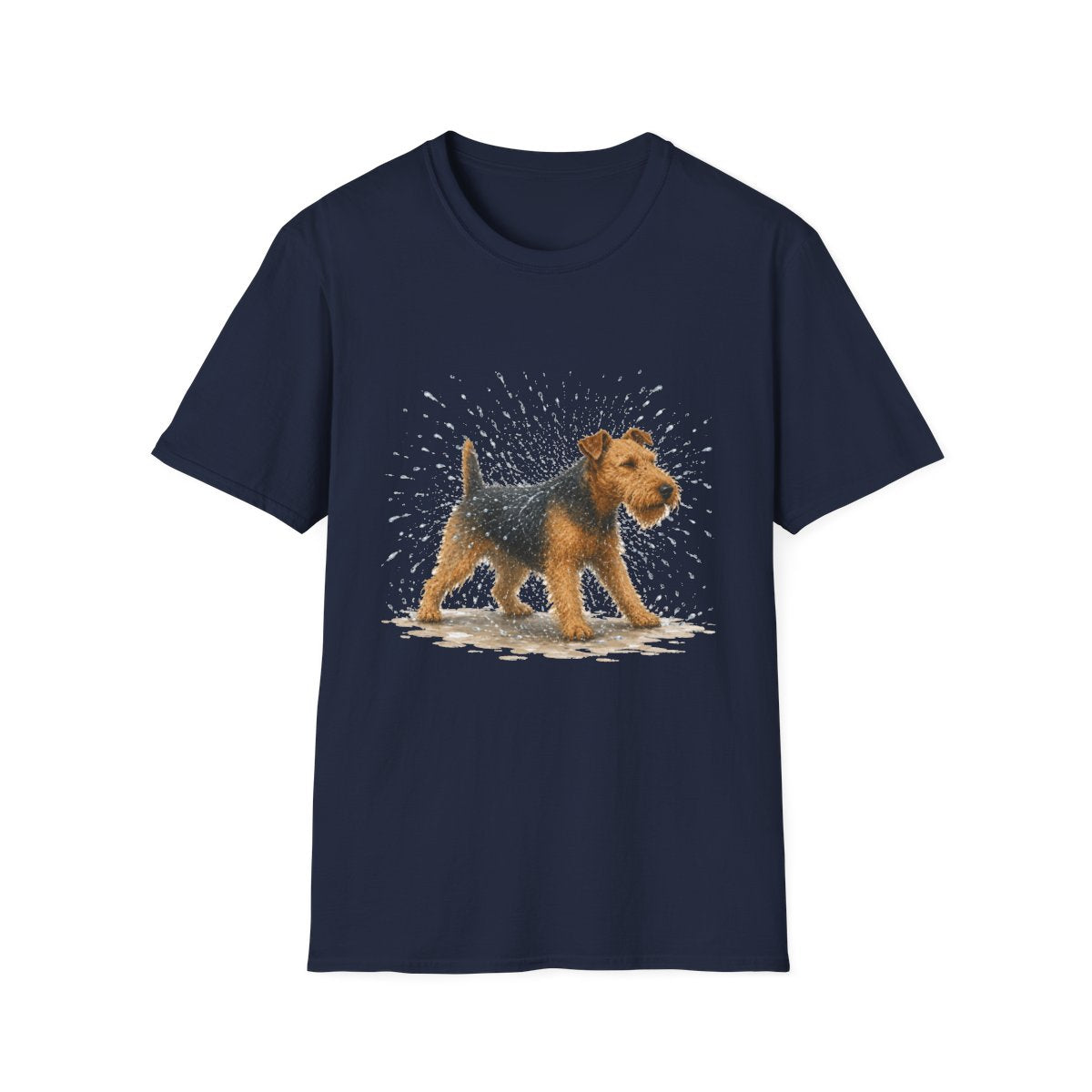 Not A Fan Of Bath Time Welsh Terrier Tee - Navy