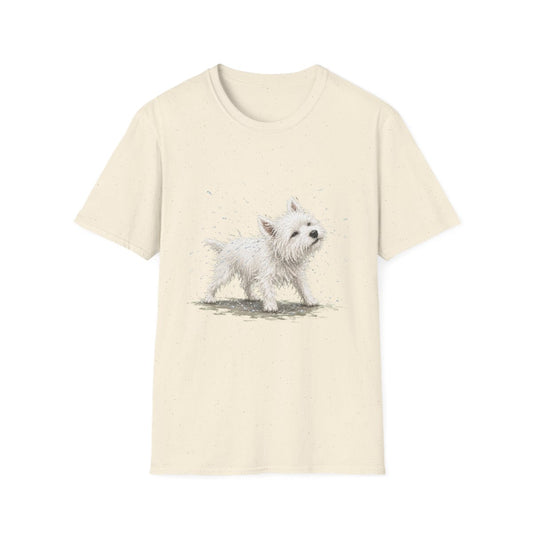 Not A Fan Of Bath Time Westie Tee - Natural