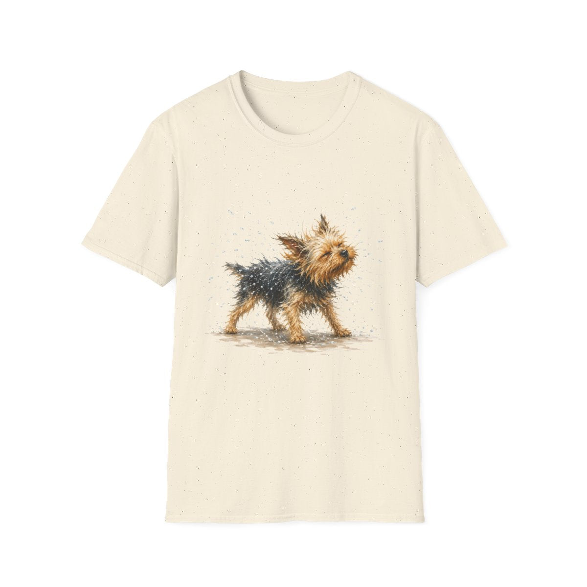 Not A Fan Of Bath Time Yorkie Tee - Natural
