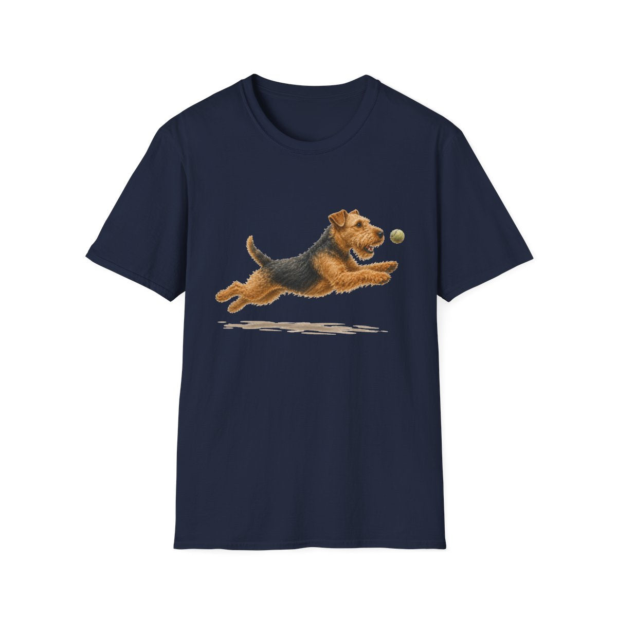 Nothing Gets Past My Airedale Terrier Tee - Navy