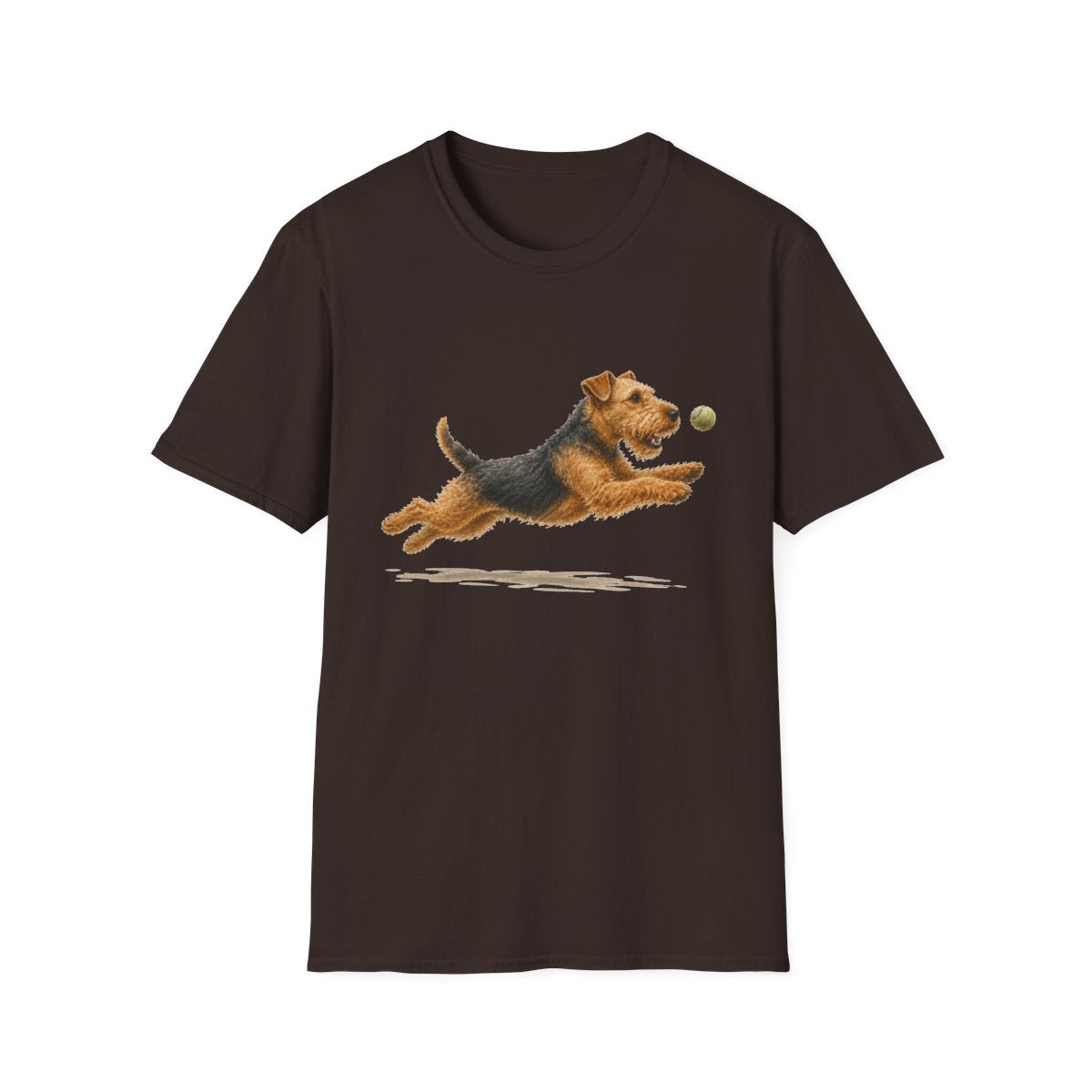 Nothing Gets Past My Airedale Terrier Tee - Dark Chocolate