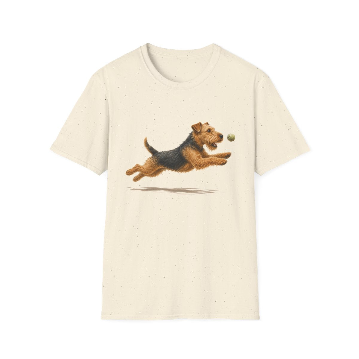 Nothing Gets Past My Airedale Terrier Tee - Natural