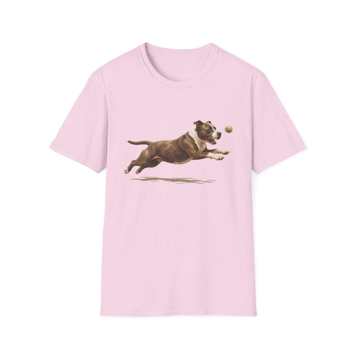 Nothing Gets Past My American Staffordshire Terrier Tee - Light Pink