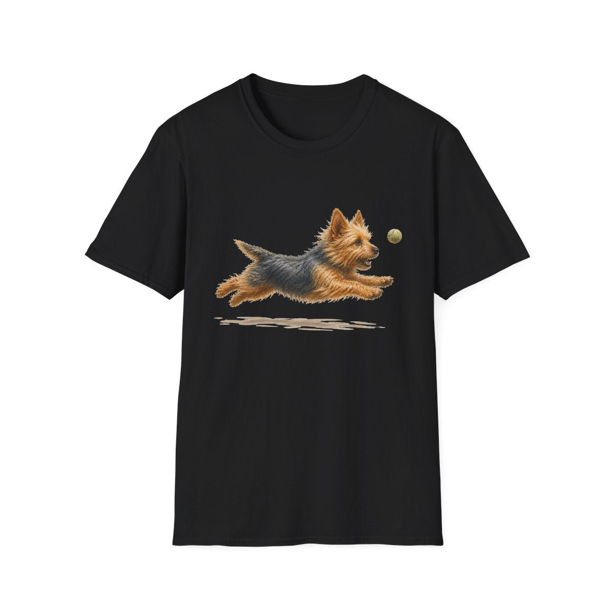 Nothing Gets Past My Australian Terrier Tee - Black
