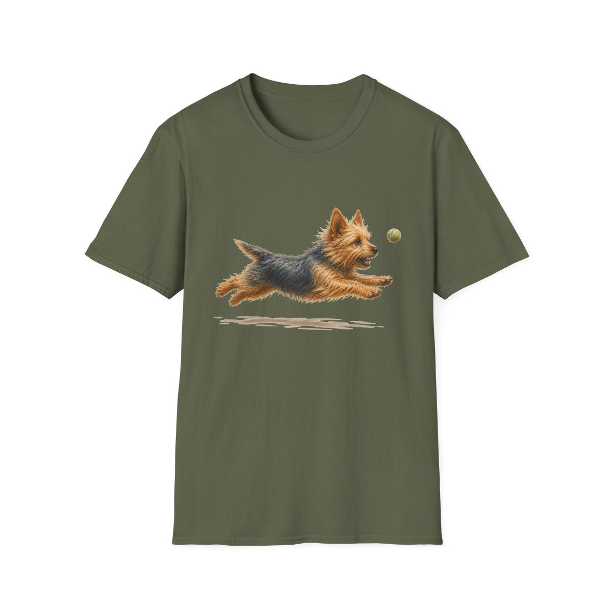 Nothing Gets Past My Australian Terrier Tee - Military Green