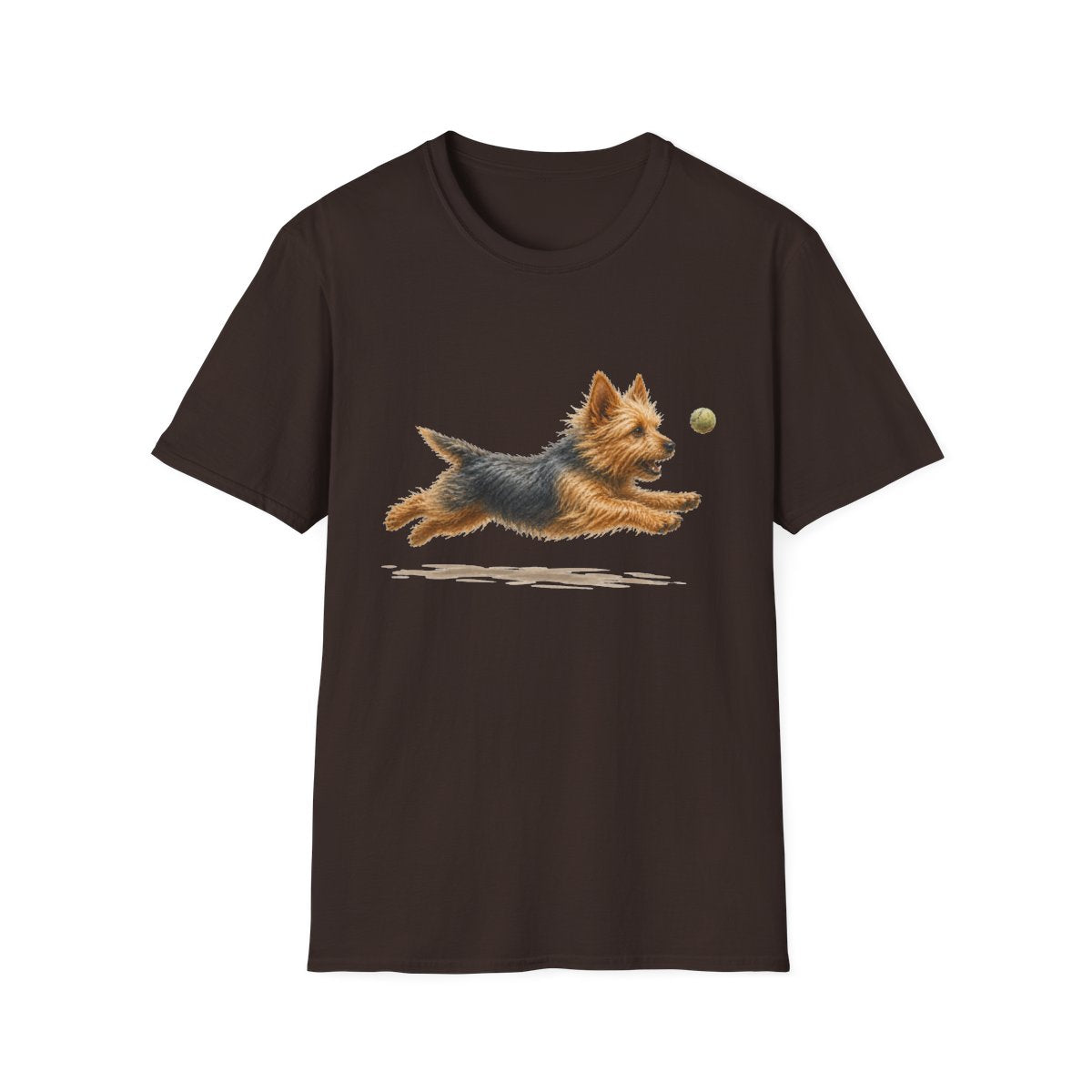 Nothing Gets Past My Australian Terrier Tee - Dark Chocolate