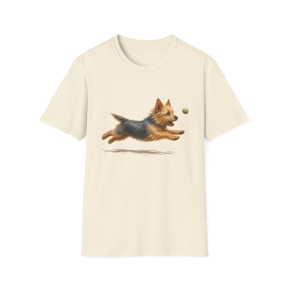 Nothing Gets Past My Australian Terrier Tee - Natural