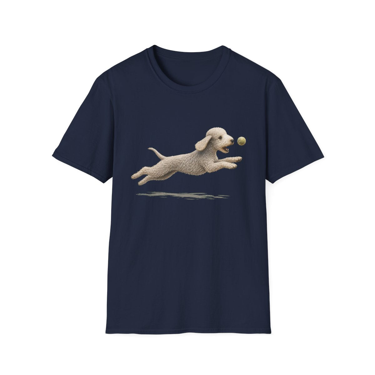 Nothing Gets Past My Bedlington Terrier Tee - Navy